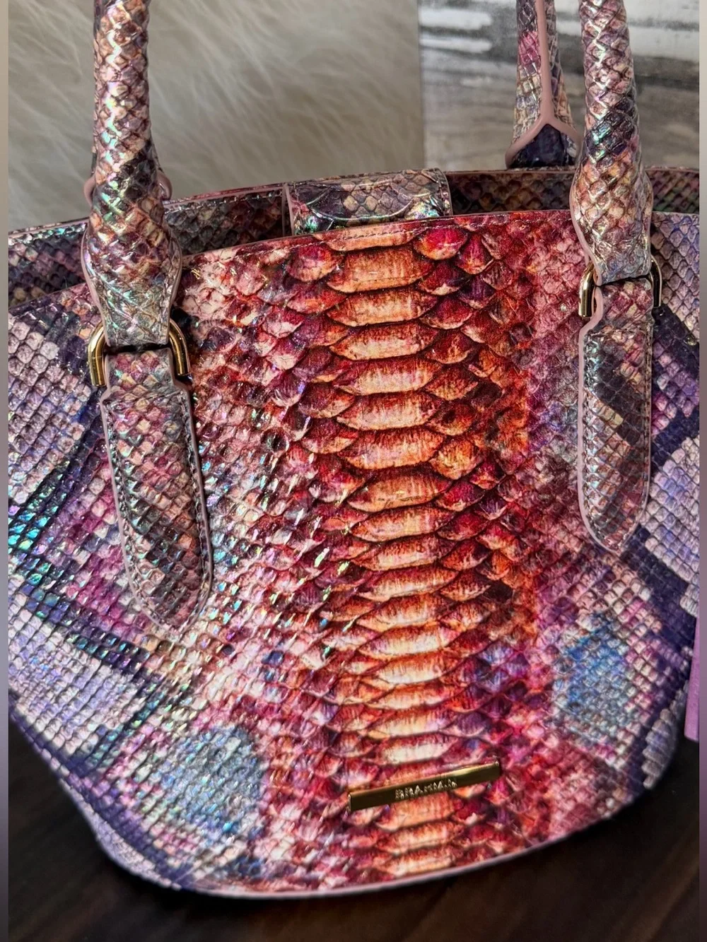 Gorgeous Brahmin Jenny Dewberry Ametrine Shoulder Bag NWT Iridescent Shine